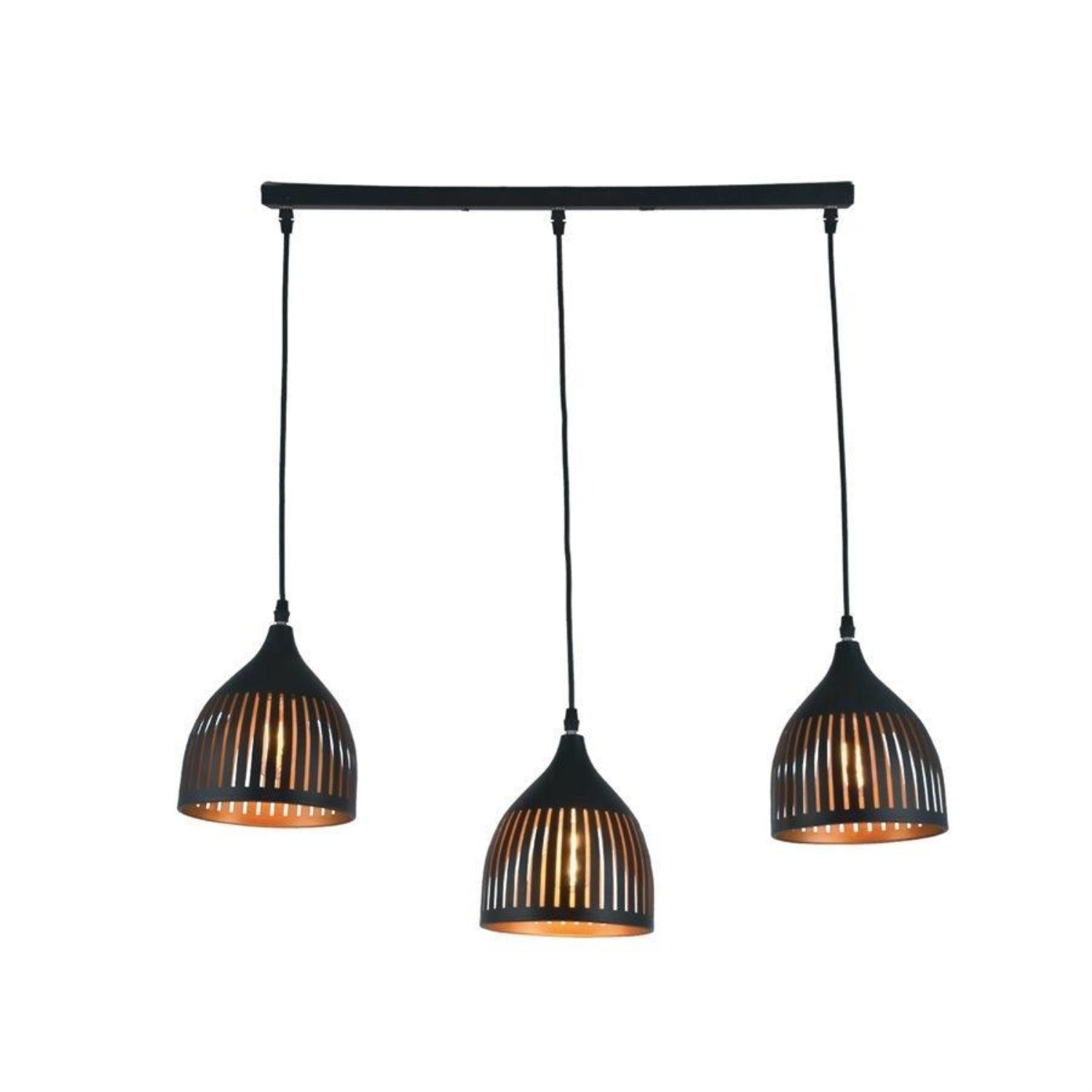 Xtricity - Luminaire Suspendu à 3 Lumières, Largeur de 24'', De la Collection Mabel, Noir - Simple Boutique