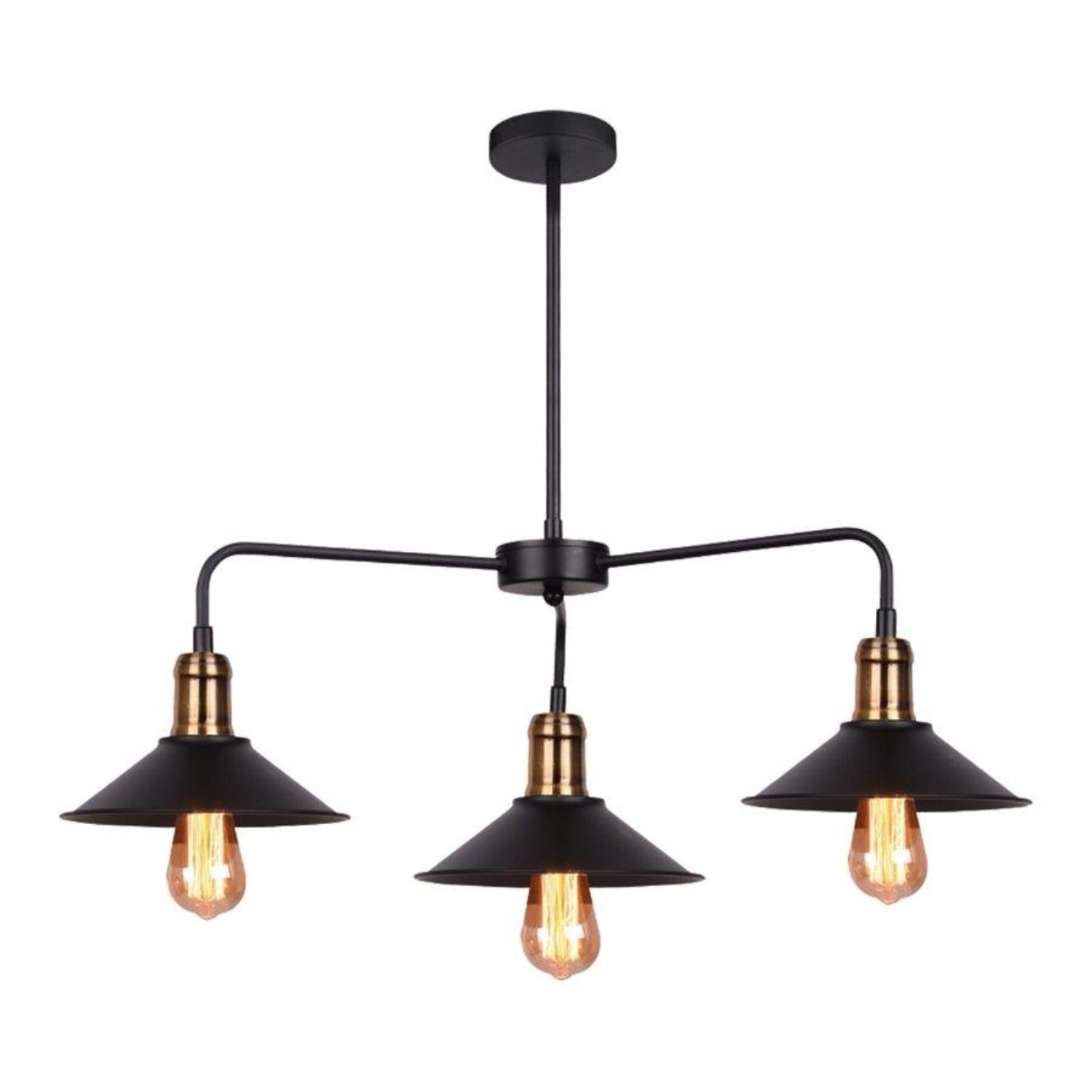 Xtricity - Luminaire Suspendu à 3 Lumières, Largeur de 25.9'', De la Collection Louvre, Noir - Simple Boutique