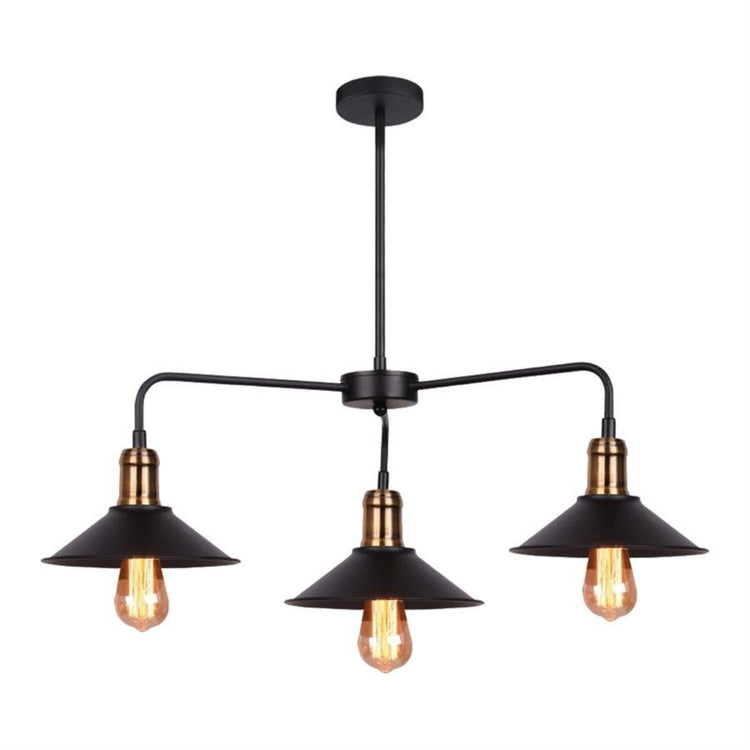 Xtricity - Luminaire Suspendu à 3 Lumières, Largeur de 25.9'', De la Collection Louvre, Noir - Simple Boutique