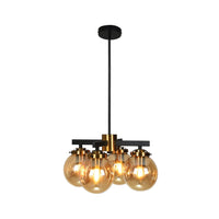 Xtricity - Luminaire Suspendu à 4 Lumières, Largeur de 14.5'', De la Collection Henderson, Noir et Doré - Simple Boutique