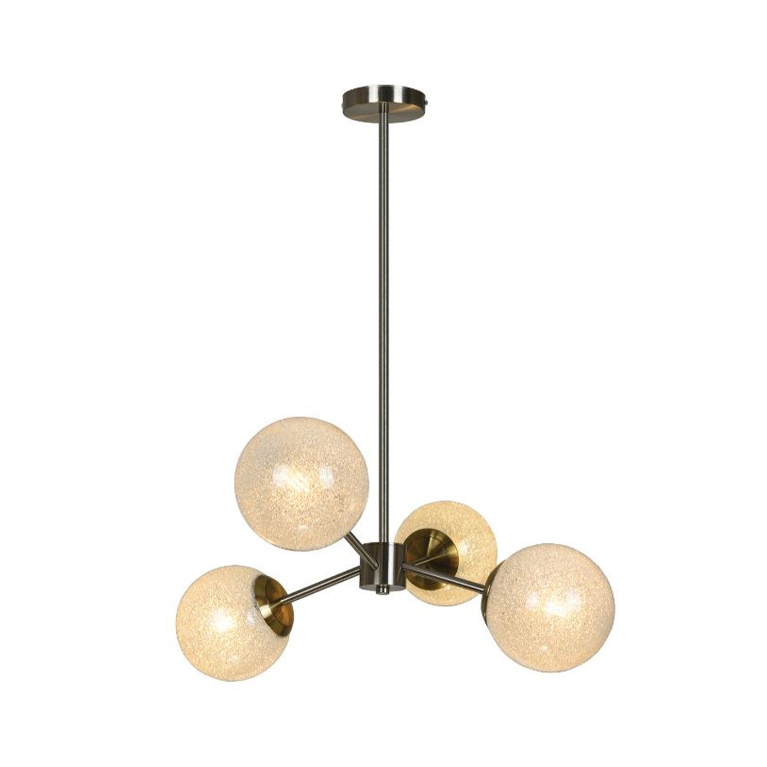 Xtricity - Luminaire Suspendu à 4 Lumières, Largeur de 22.4'', De la Collection Bohannon, Argenté - Simple Boutique