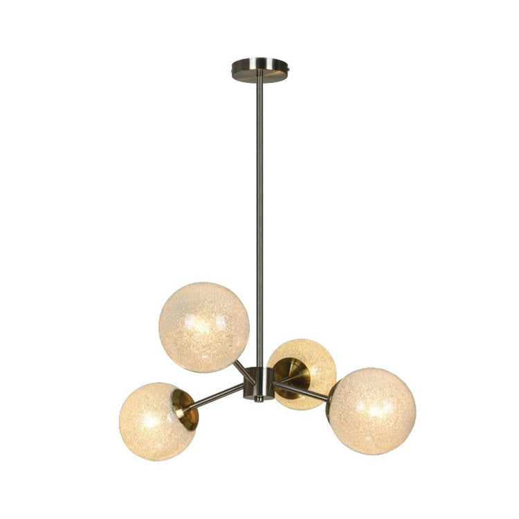 Xtricity - Luminaire Suspendu à 4 Lumières, Largeur de 22.4'', De la Collection Bohannon, Argenté - Simple Boutique