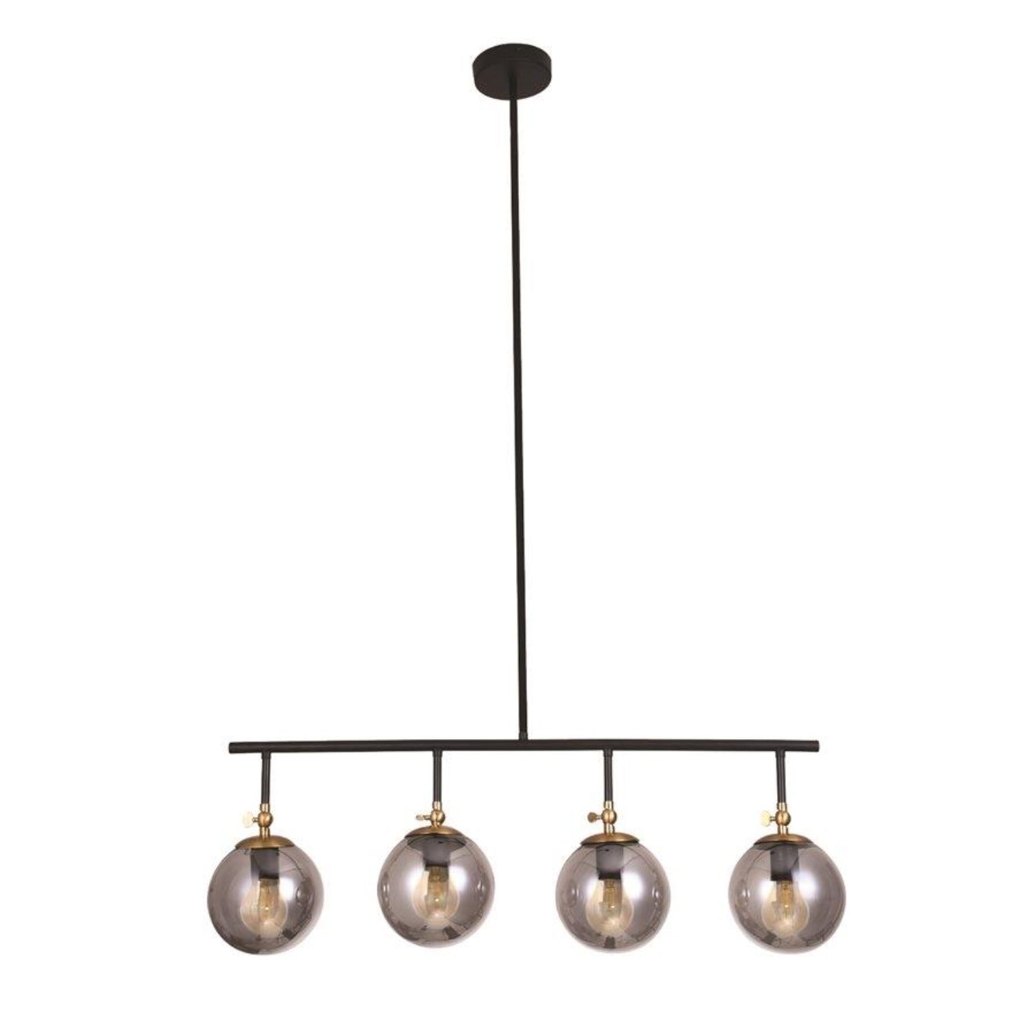 Xtricity - Luminaire Suspendu à 4 Têtes, Largeur de 33.1'', De la Collection Bolton, Noir - Simple Boutique