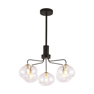 Xtricity - Luminaire Suspendu à 5 Lumières, Largeur de 22.04'', De la Collection Stanford, Noir - Simple Boutique
