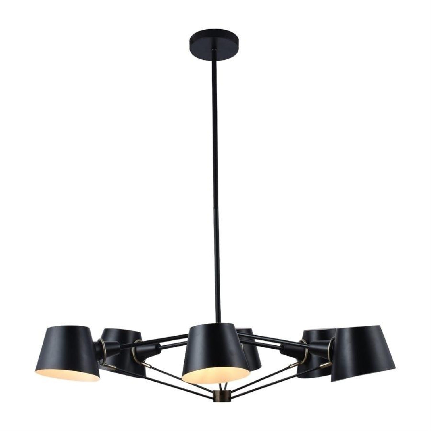 Xtricity - Luminaire Suspendu à 6 Lumières, Largeur de 29.3'', De la Collection Connexion, Noir - Simple Boutique