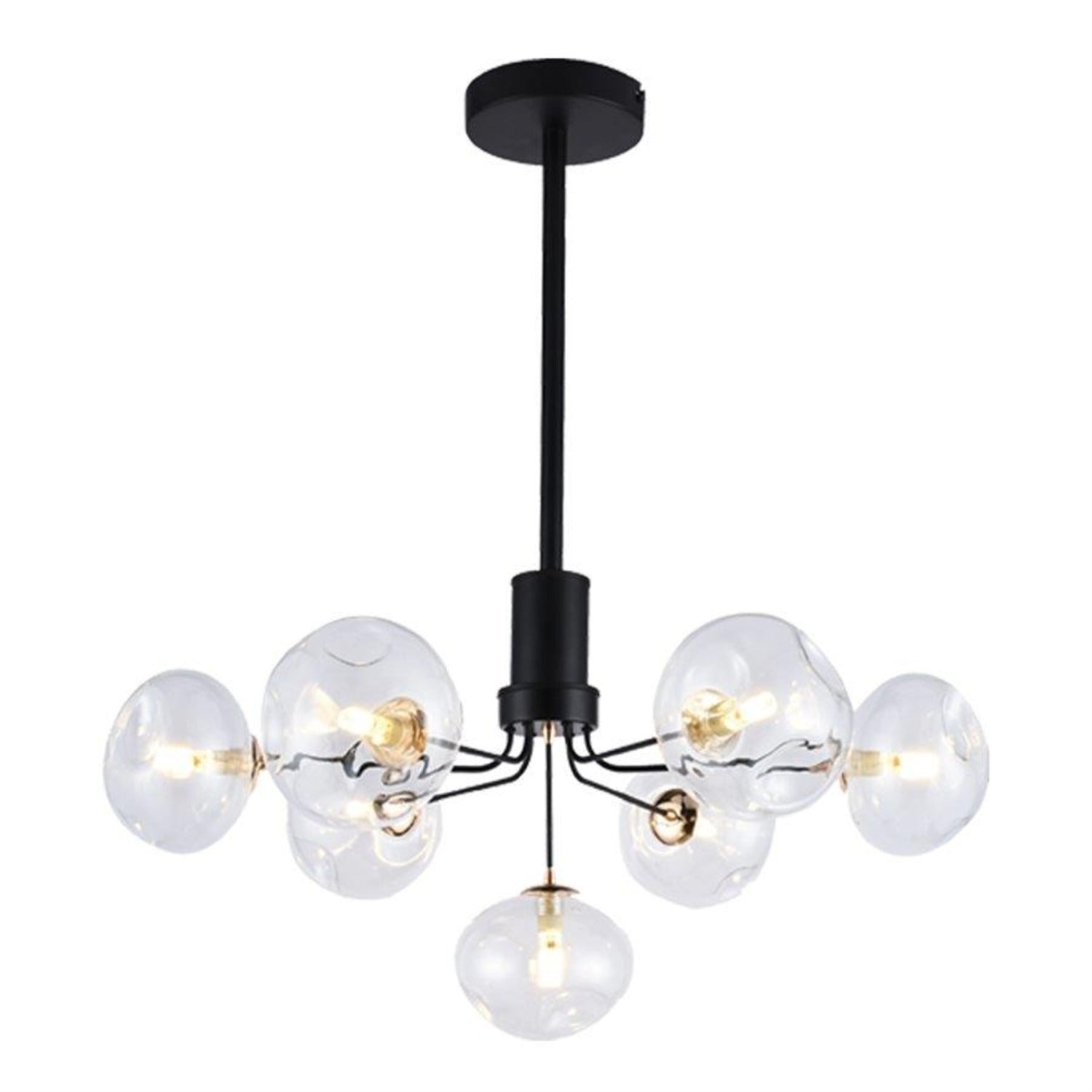 Xtricity - Luminaire Suspendu à 7 Lumières, Largeur de 27.55'', De la Collection Opera, Noir - Simple Boutique