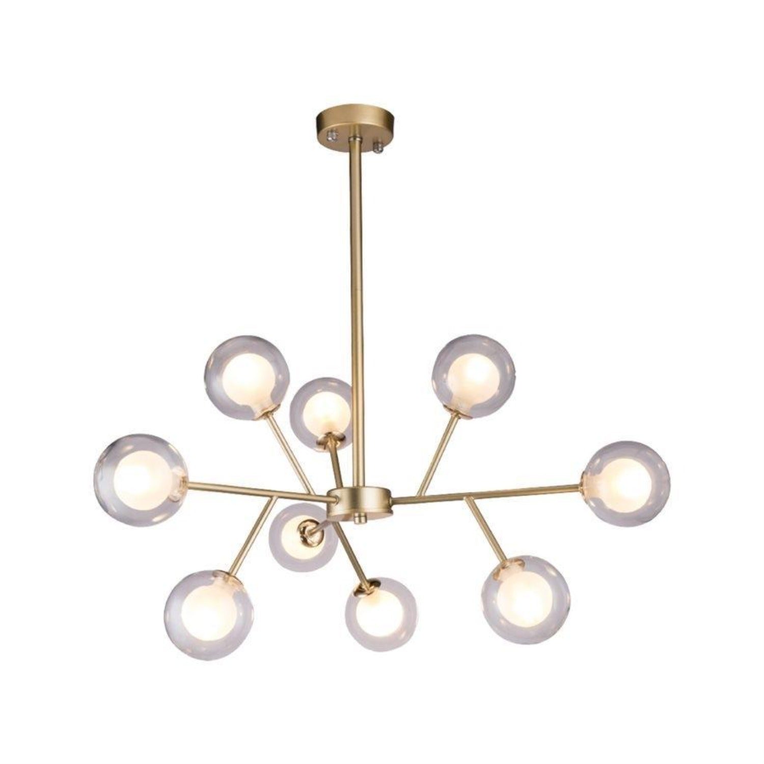 Xtricity - Luminaire Suspendu à 9 Lumières, Largeur de 27.5'', De la Collection Goldwin, Or - Simple Boutique