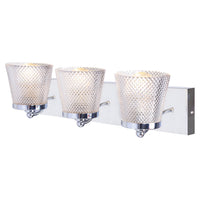 Xtricity - Luminaire de Vanité à 3 Lumières, Largeur de 19.7'', De la Collection Riva, Fini Chromé - Simple Boutique
