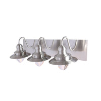 Xtricity - Luminaire de Vanité à 3 Lumières, Largeur de 20.5'', De la Collection Baltimore, Fini Nickel - Simple Boutique