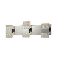 Xtricity - Luminaire de Vanité au DEL, Largeur de 24.1'', De la Collection Christalina, Fini Chromé - Simple Boutique