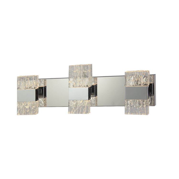 Xtricity - Luminaire de Vanité au DEL, Largeur de 24.1'', De la Collection Christalina, Fini Chromé - Simple Boutique