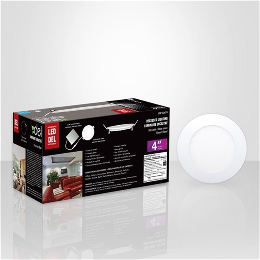 Xtricity Luminaire encastré del 4'' 10w/750l/3000k rond - blanc 4pk - Simple Boutique