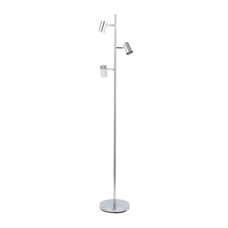Xtricity - Luminaire sur Pied à 3 Têtes, Hauteur de 5.5', De la Collection Sydney, Chrome - Simple Boutique
