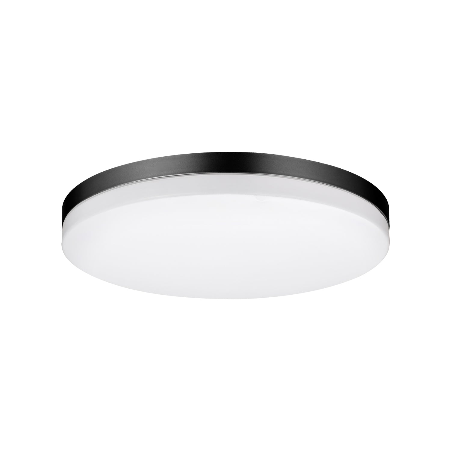 Xtricity - Plafonnier Rond avec DEL Intégrées, Diamètre de 11", 3 Options de Couleurs, De la Collection Valerio, Noir - Simple Boutique