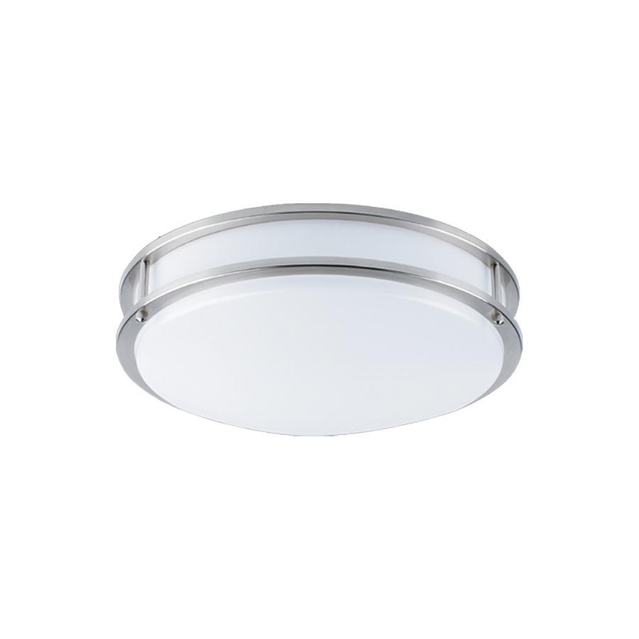 Xtricity - Plafonnier Rond avec DEL Intégrées, Diamètre de 12'', 15W, De la Collection Milano, Argenté - Simple Boutique