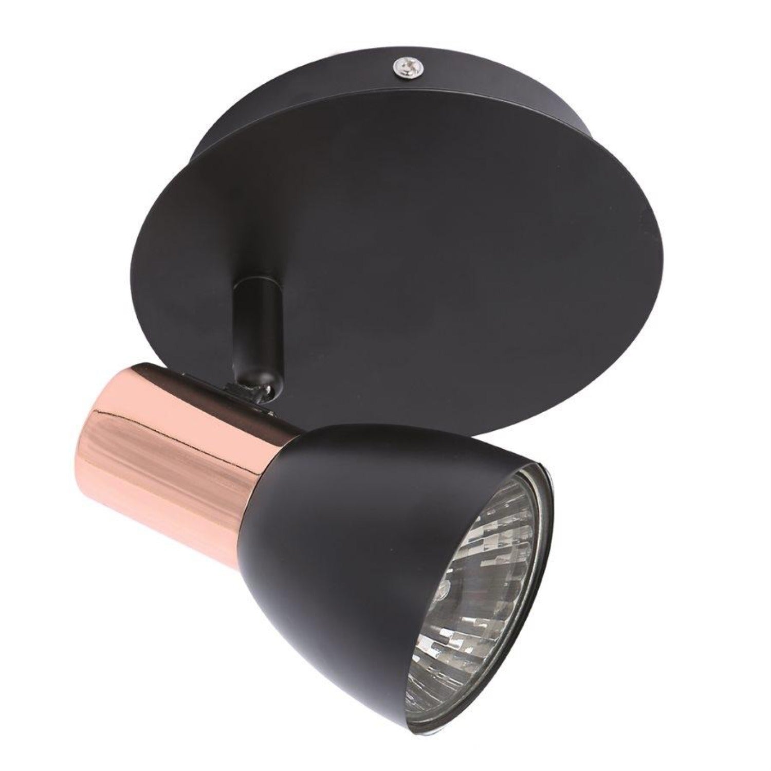 Xtricity - Plafonnier à 1 Tête, Largeur de 5.5'', De la Collection Riviera, Noir - Simple Boutique