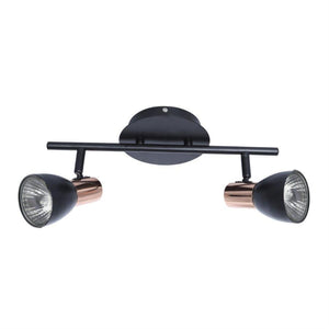 Xtricity - Plafonnier à 2 Têtes, Largeur de 16,1'', De la Collection Riviera, Noir - Simple Boutique