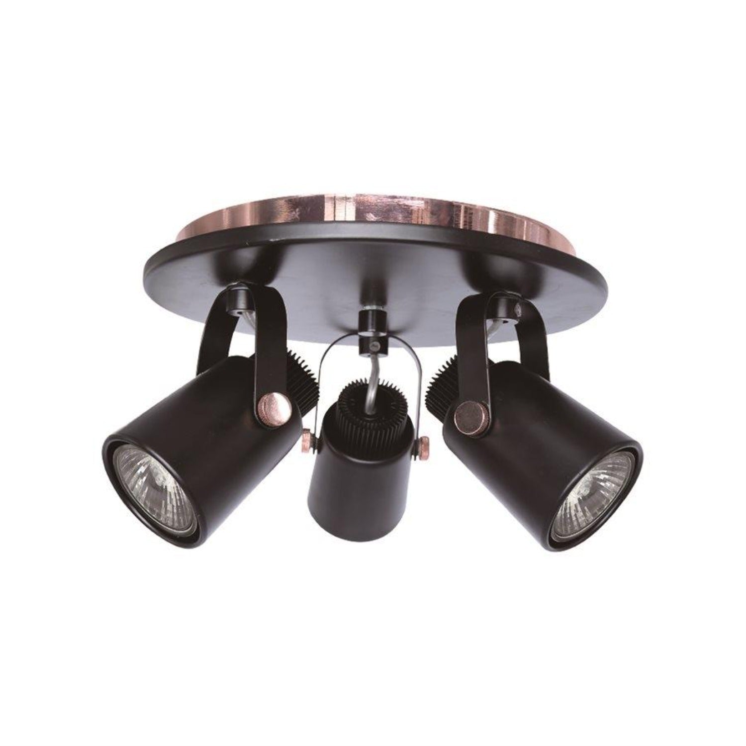 Xtricity - Plafonnier à 3 Têtes, Largeur de 10.03'', De la Collection Walter, Noir - Simple Boutique