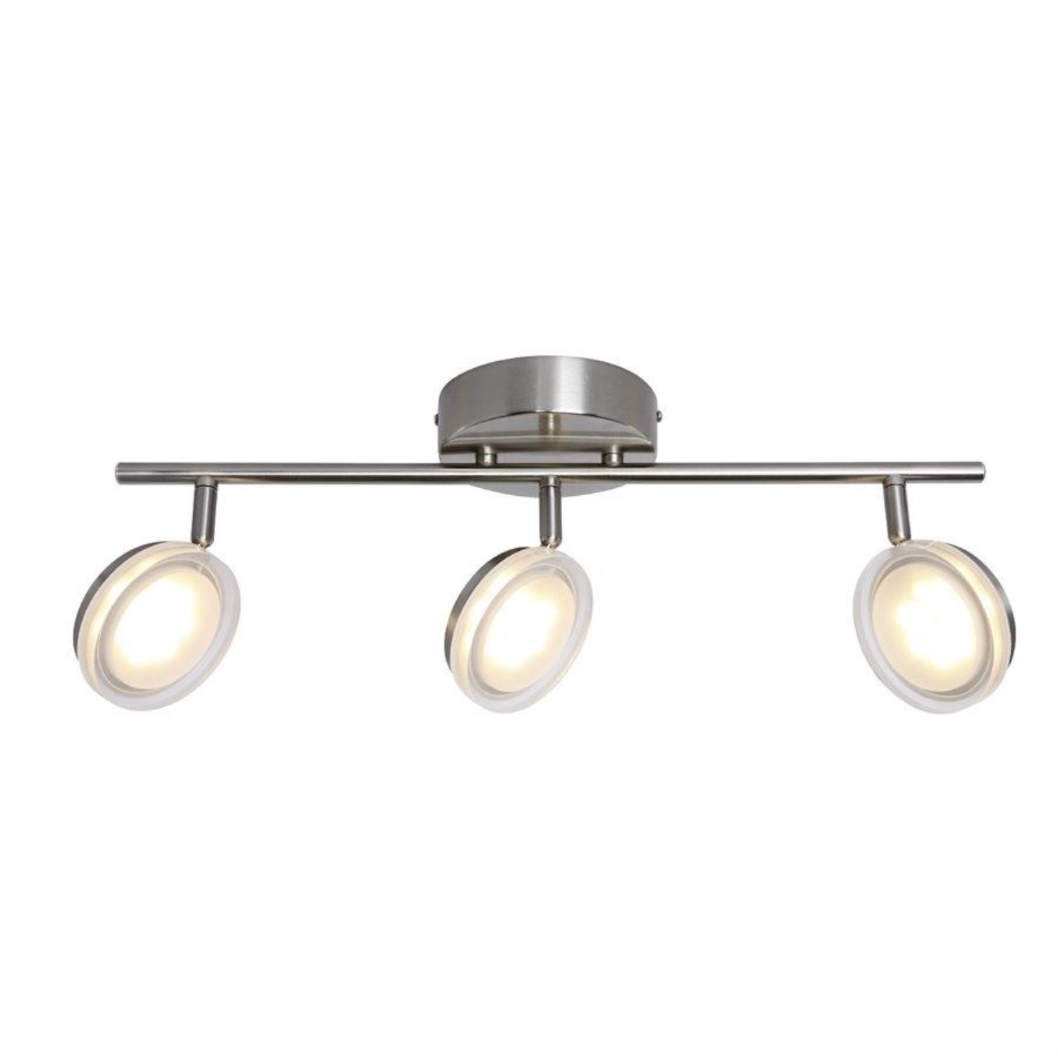 Xtricity - Plafonnier à 3 Têtes avec DEL Intégré, Largeur de 22.44'', De la Collection Anita, Nickel - Simple Boutique