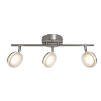 Xtricity - Plafonnier à 3 Têtes avec DEL Intégré, Largeur de 22.44'', De la Collection Anita, Nickel - Simple Boutique