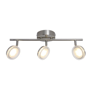 Xtricity - Plafonnier à 3 Têtes avec DEL Intégré, Largeur de 22.44'', De la Collection Anita, Nickel - Simple Boutique