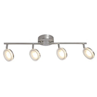 Xtricity - Plafonnier à 4 Têtes avec DEL Intégré, Largeur de 28.34'', De la Collection Anita, Nickel - Simple Boutique