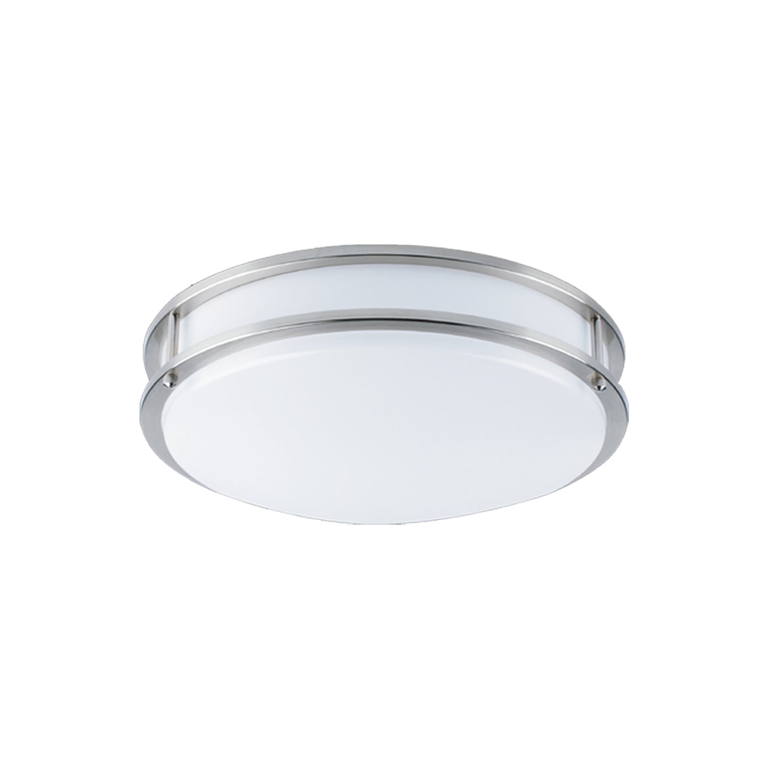 Xtricity - Plafonnier avec DEL Intégrées, Diamètre de 12", De la Collection Milano, Nickel - Simple Boutique