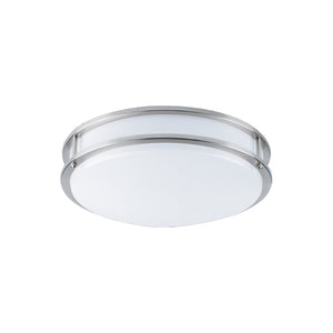 Xtricity - Plafonnier avec DEL Intégrées, Diamètre de 12", De la Collection Milano, Nickel - Simple Boutique