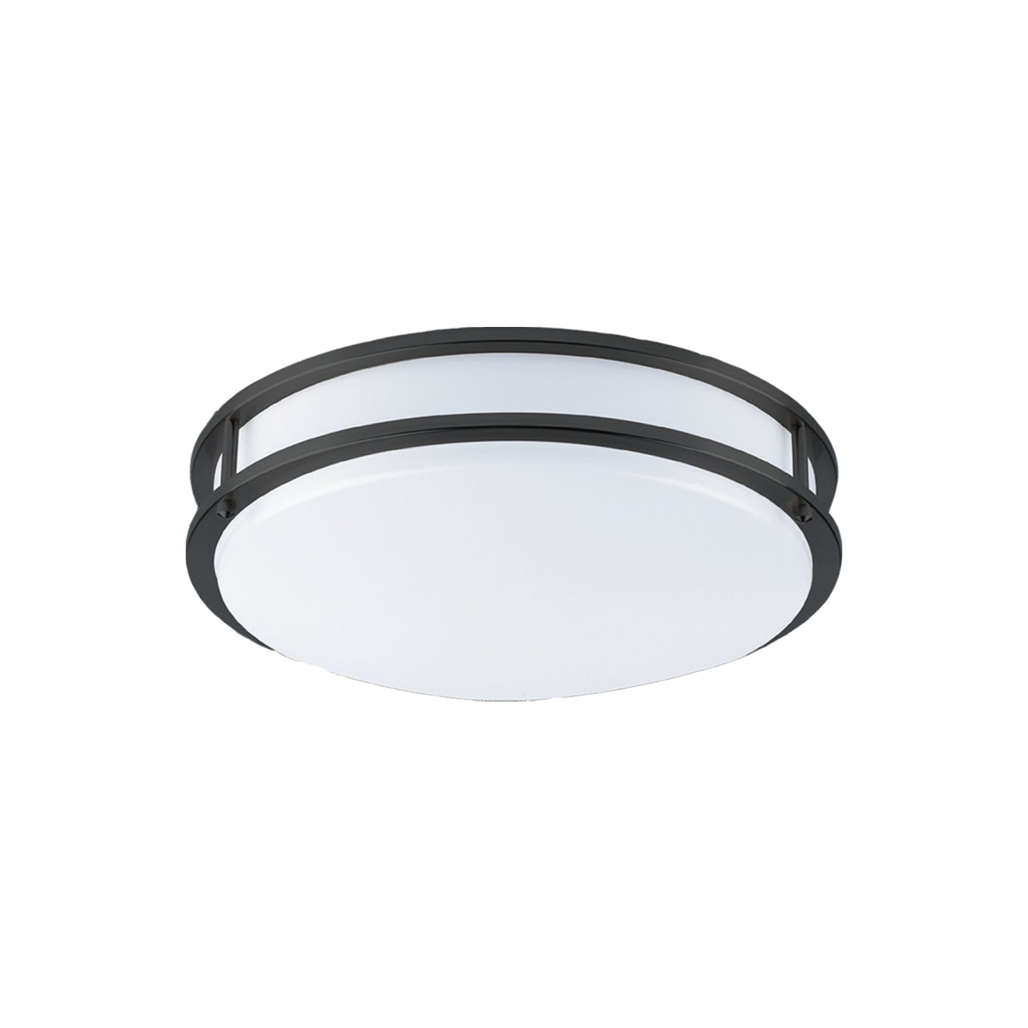 Xtricity - Plafonnier avec DEL Intégrées, Diamètre de 12", De la Collection Milano, Noir - Simple Boutique