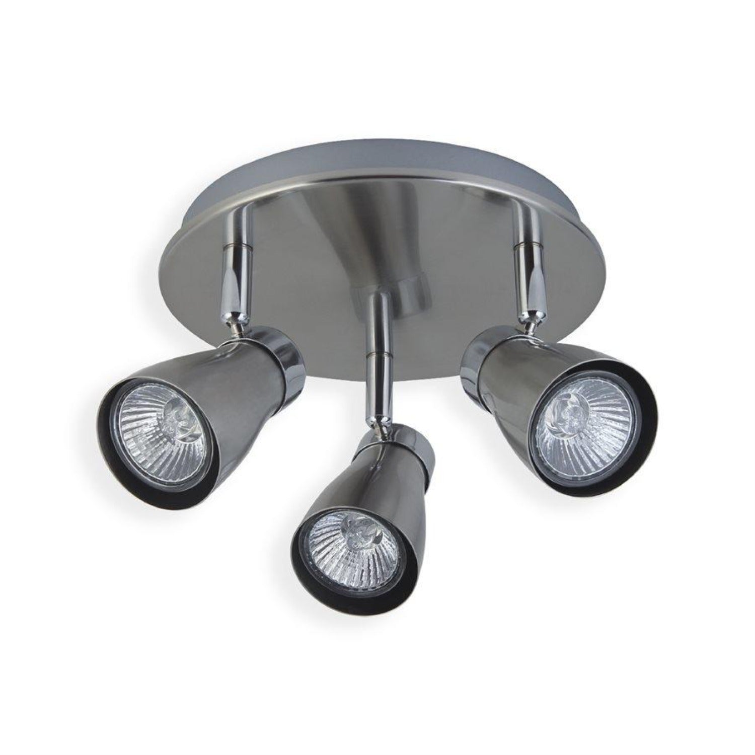 Xtricity - Plafonniers à 3 Têtes, Largeur de 9.44'', De la Collection Yorkshire, Nickel Chrome - Simple Boutique