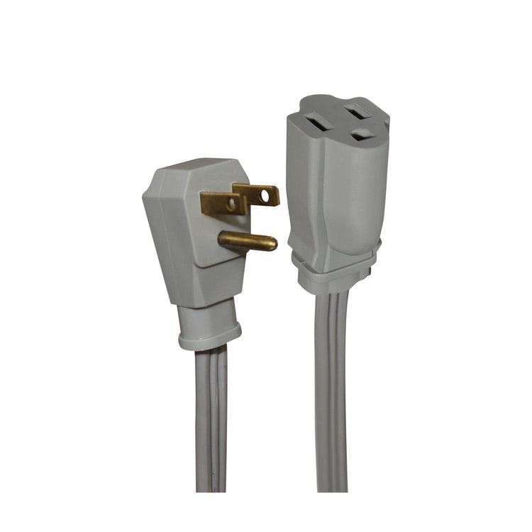 Xtricity - Rallonge Électrique à 1 Prise avec Mise à la Terre, Longeur de 4.5 Mètres, Pour Usage Intérieur, Gris - Simple Boutique