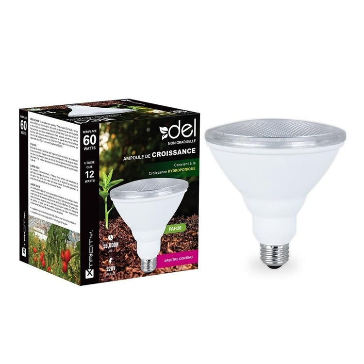 Xtricity ampoule de croissance del par38/12w/120v/e26 - Simple Boutique