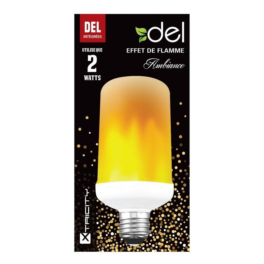 Xtricity effet de flamme del 2w/120v/1800k blanc doux - Simple Boutique