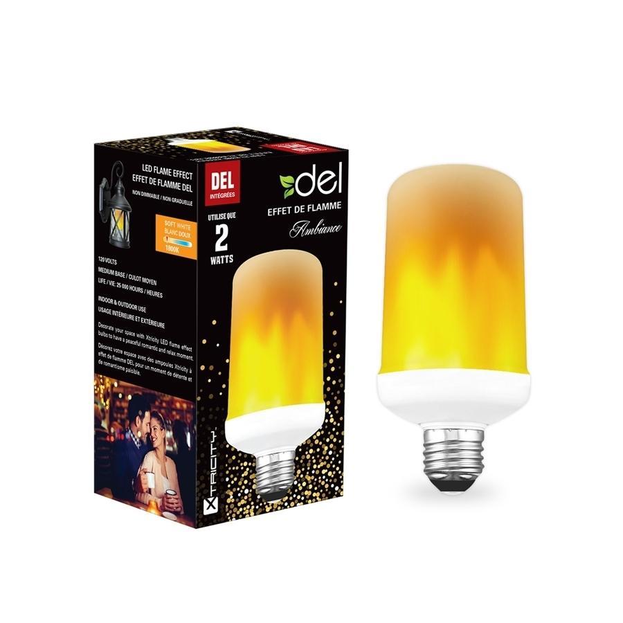 Xtricity effet de flamme del 2w/120v/1800k blanc doux - Simple Boutique