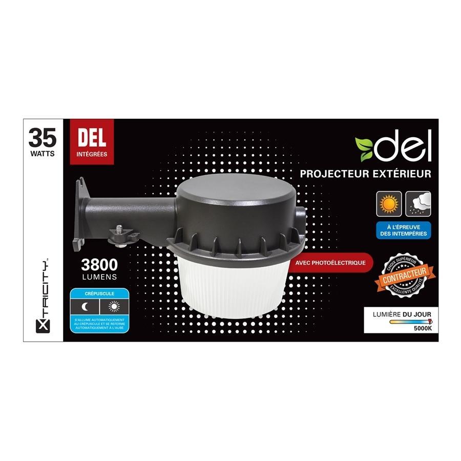 Xtricity fixture extérieur de sécurité au del 35w/3800l/5000k lumière du jour et photocell - Simple Boutique