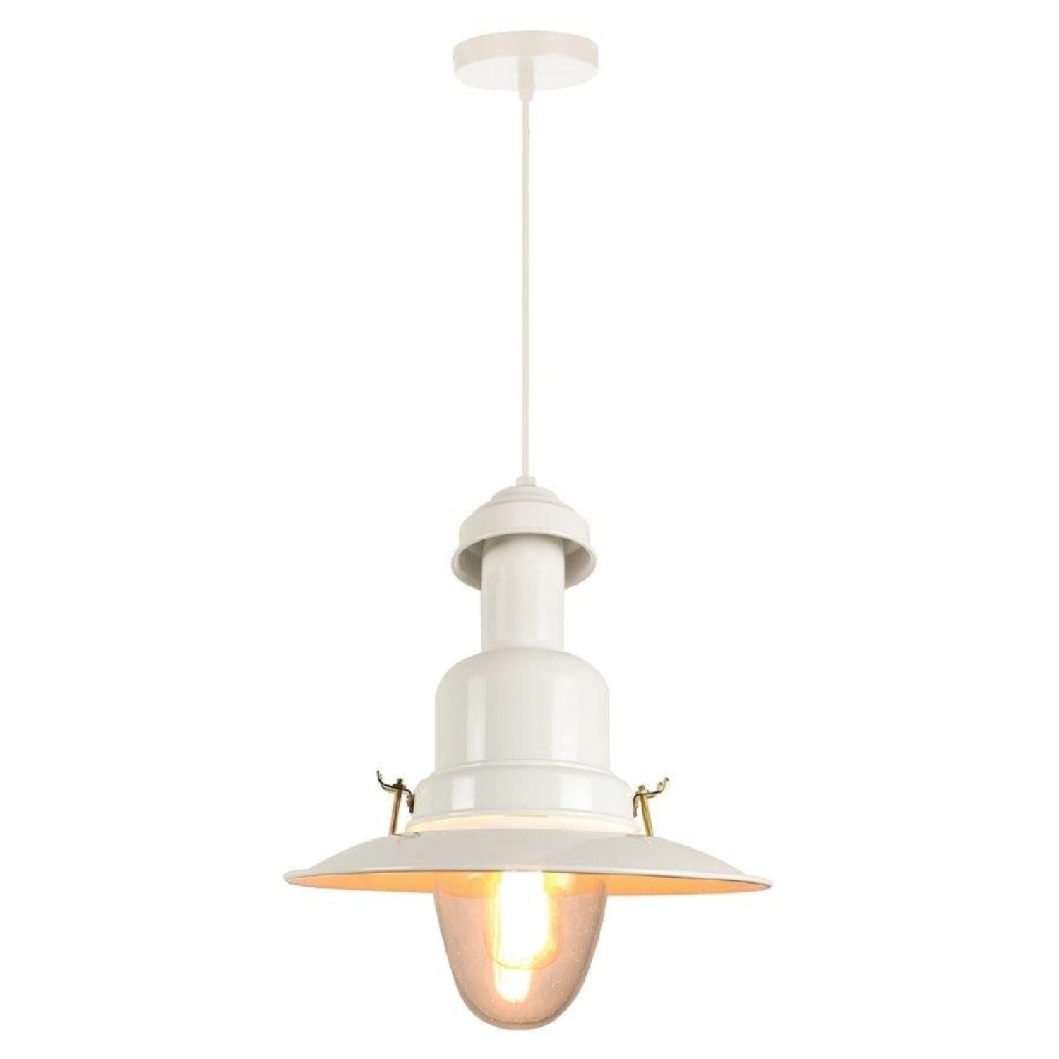 Xtricty - Luminaire Suspendu, 10.2'' de Largeur, De la Collection Central Station, Blanc - Simple Boutique