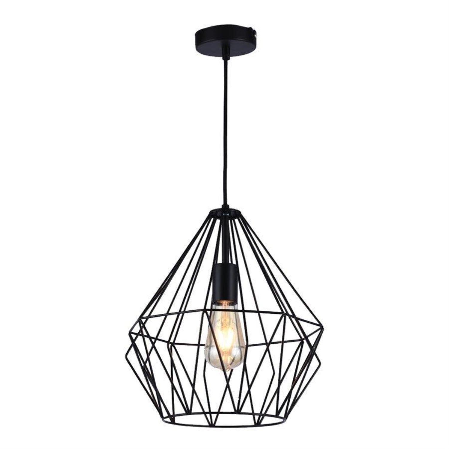 Xtricty - Luminaire Suspendu, Largeur de 11.81'', De la Collection Sterling, Noir - Simple Boutique