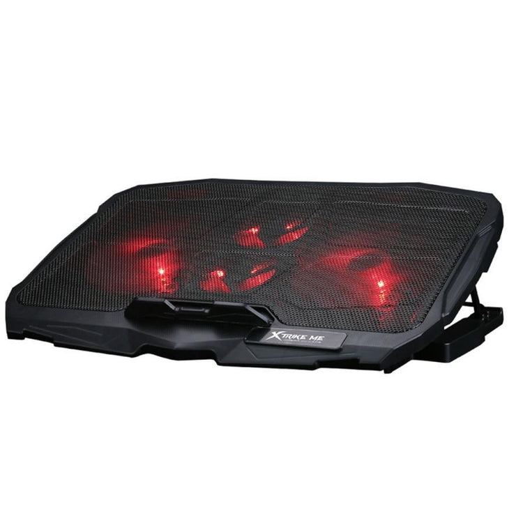 Xtrike Me FN-802 - Système de Refroidissement pour Ordinateur Portable avec Rétro-Éclairage Rouge - Simple Boutique
