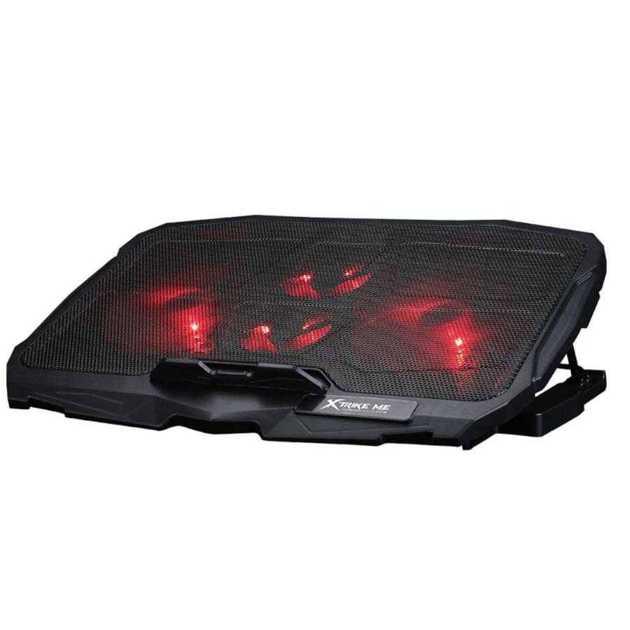 Xtrike Me FN-802 - Système de Refroidissement pour Ordinateur Portable avec Rétro-Éclairage Rouge - Simple Boutique