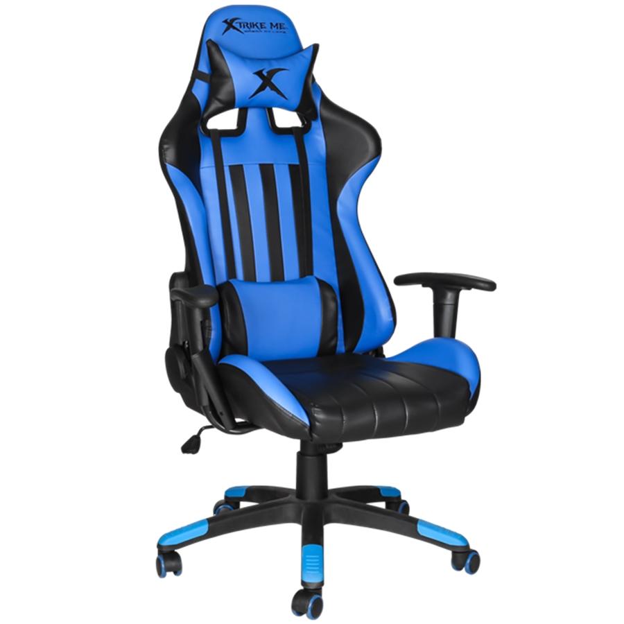 Xtrike Me GC-905 - Chaise de Gamer sur Roulettes, Ajustable et Ergonomique, Bleu - Simple Boutique