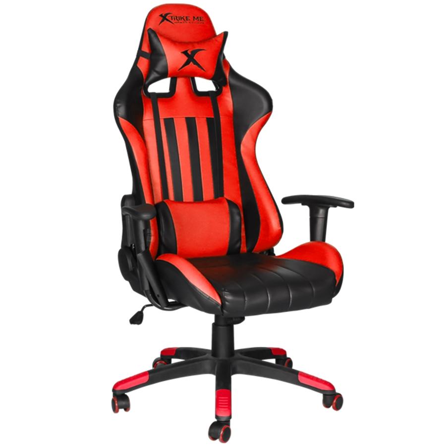 Xtrike Me GC-905 - Chaise de Gamer sur Roulettes, Ajustable et Ergonomique, Rouge - Simple Boutique