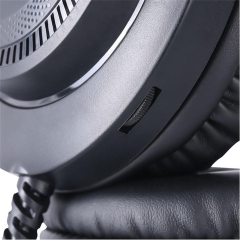 Xtrike Me GH-509 - Casque de Jeu Filaire Stéréo avec Microphone et Rétro-Éclairage RGB, Noir