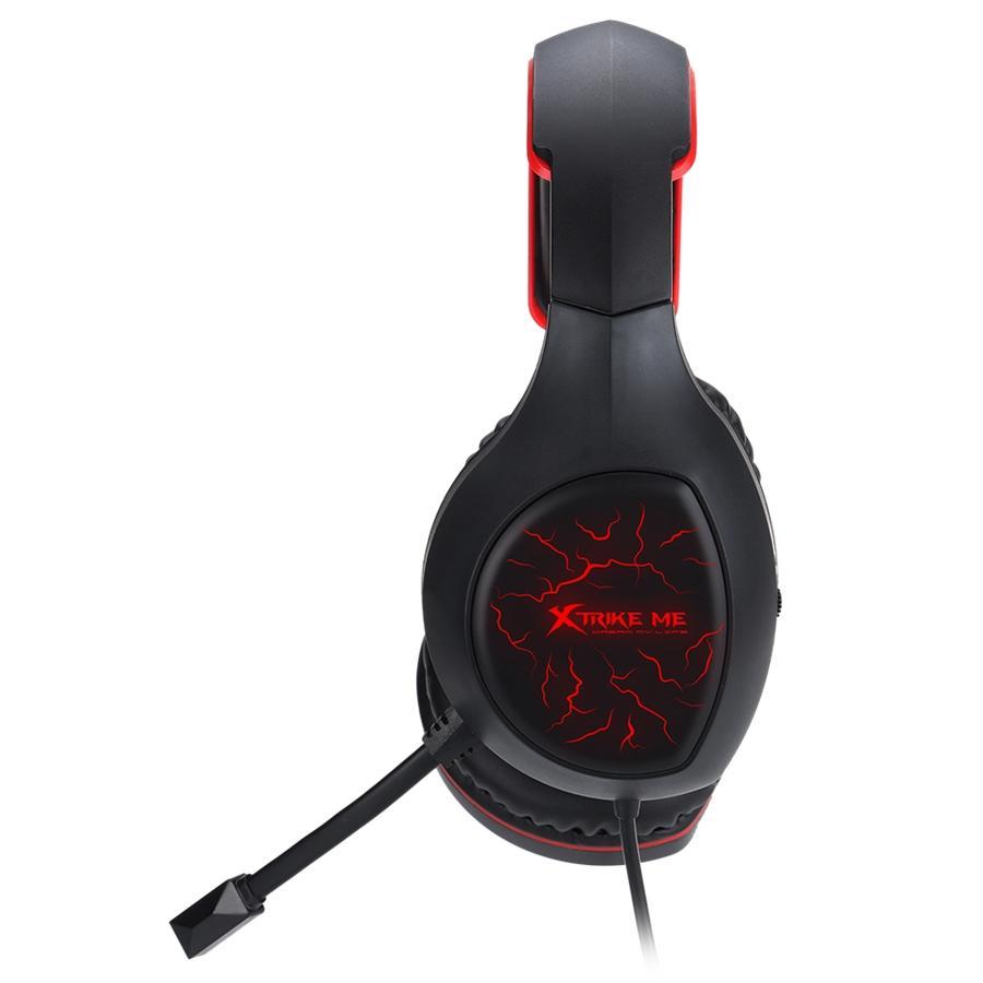 Xtrike Me GH-710 - Casque de Jeu Filaire, Rétro-Éclairé avec Microphone, Noir - Simple Boutique