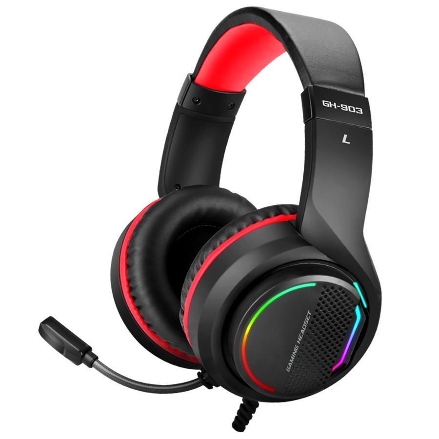 Xtrike Me GH-903 - Casque de Jeu 7.1 Surround, Filaire, Rétro-Éclairé avec Microphone, Noir - Liquidation Vente Finale - Simple Boutique