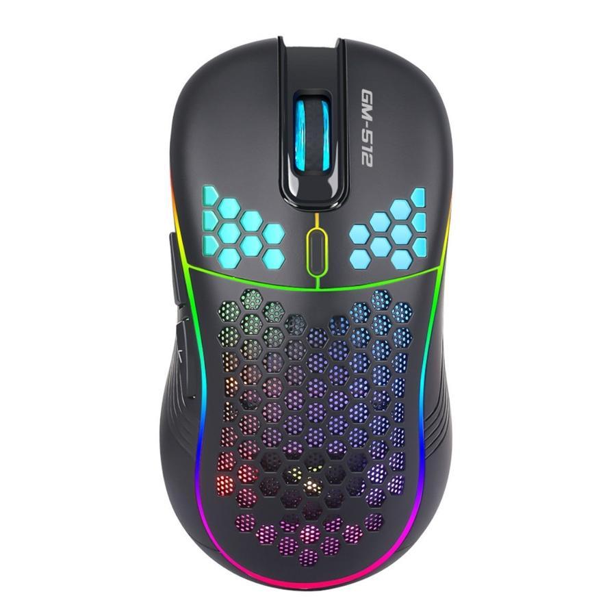 Xtrike Me GM-512 - Souris de Jeu Optique Filaire à 7 Boutons, DPI:800/1600/2400/3200/4800/6400 Avec Rétro-Éclairage RGB, Noir - Simple Boutique