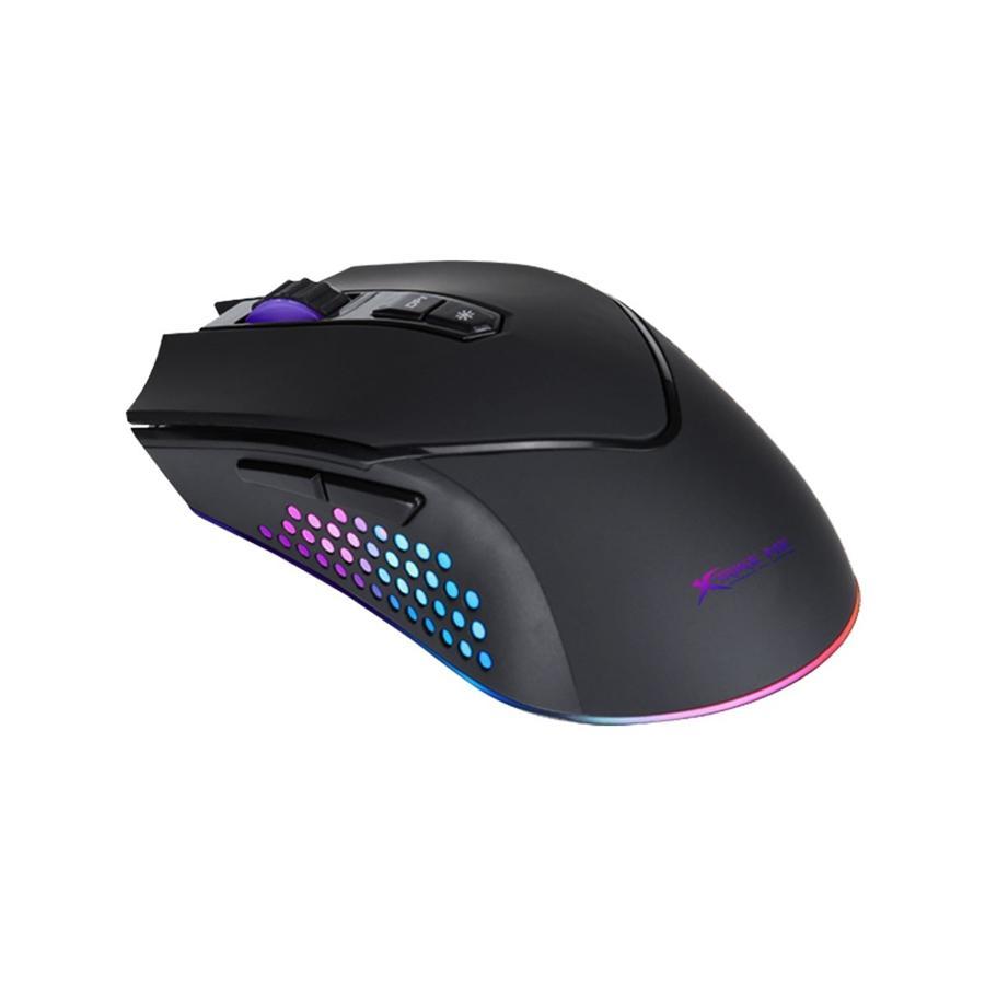 Xtrike Me GM-912 - Souris de Jeu Optique Filaire à 7 Bouttons, DPI: 1000/1600/2400/3200/5000 avec Rétro-Éclairage RGB, Noir - Simple Boutique