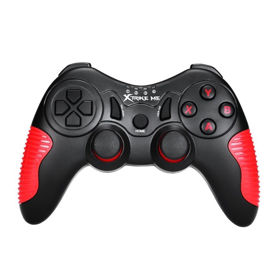 Xtrike Me GP-45 - Manette de Jeu Sans-Fil avec Batterie Intégrée, Bluetooth ou Filaire, Pour Android et PC, Noir - Simple Boutique