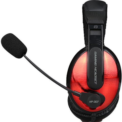Xtrike Me HP-307 - Casque de Jeu Filaire, Supra-Auriculaire avec Microphone, Rouge