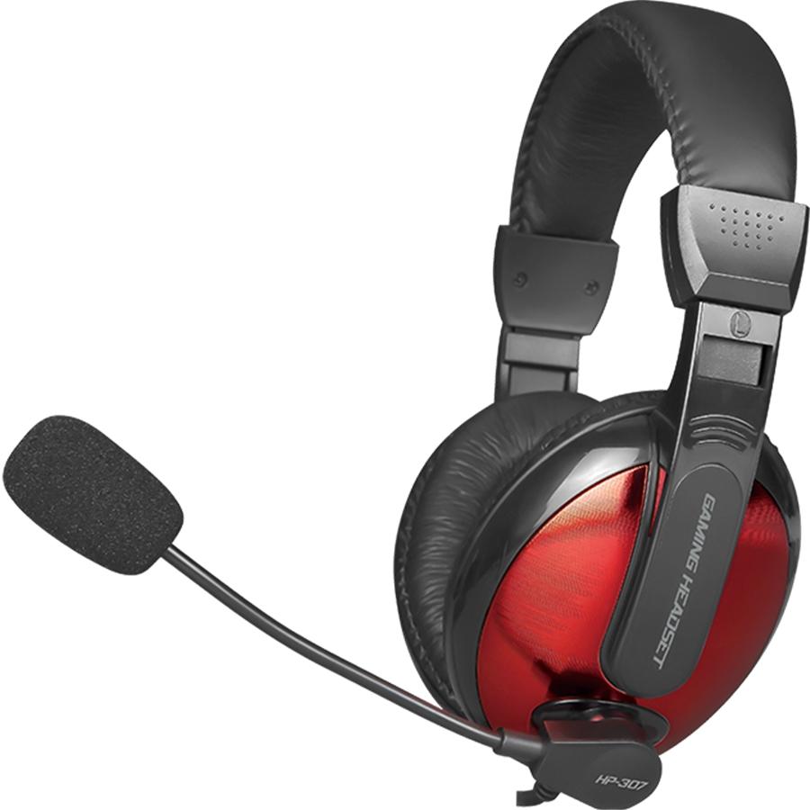 Xtrike Me HP-307 - Casque de Jeu Filaire, Supra-Auriculaire avec Microphone, Rouge