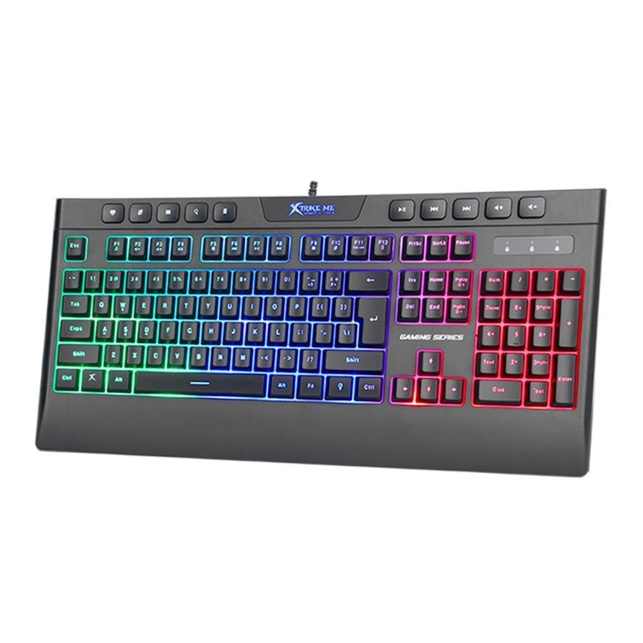Xtrike Me KB-508 - Clavier de Jeu Filaire avec 114 Touches et Rétro-Éclairage, Noir - Simple Boutique